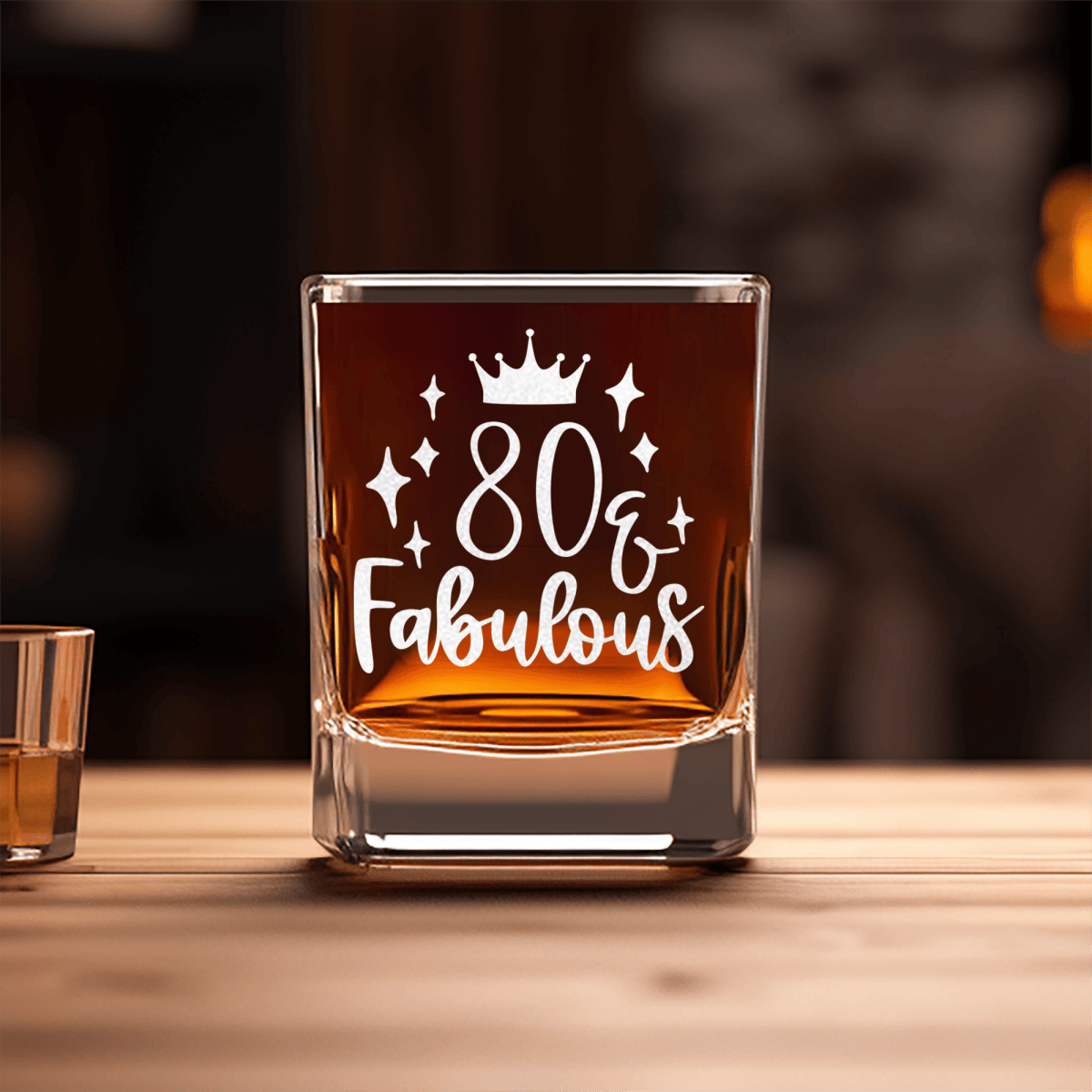 Eighty And Fabulous Square Shotglass