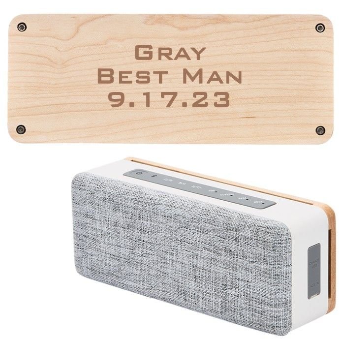 Unique Personalized Engraved Bluetooth Speaker Customized Electric Gifts for Men by Groovy Guy