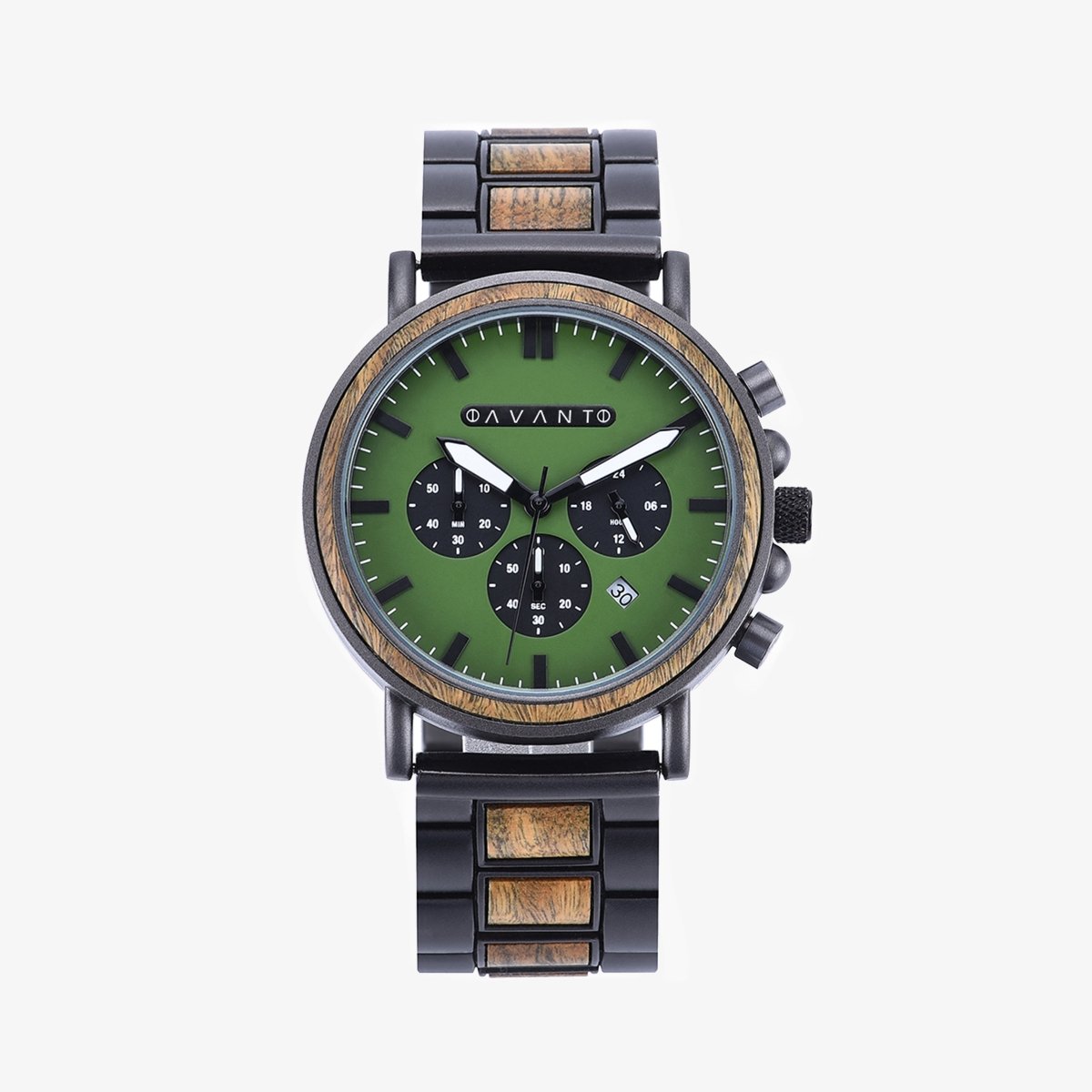 Unique Personalized Expedition Green Steel Watch Customized Watches Gifts for Men by Groovy Guy