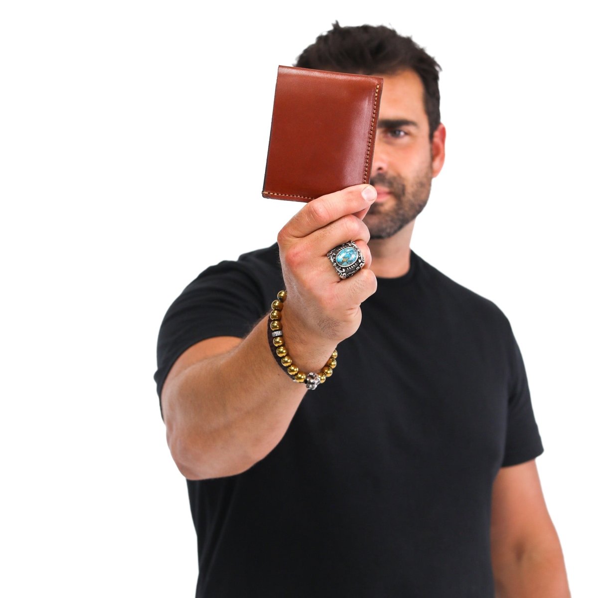 Unique Personalized Custom Leather Bifold Wallet Customized Wallet Gifts for Men by Groovy Guy