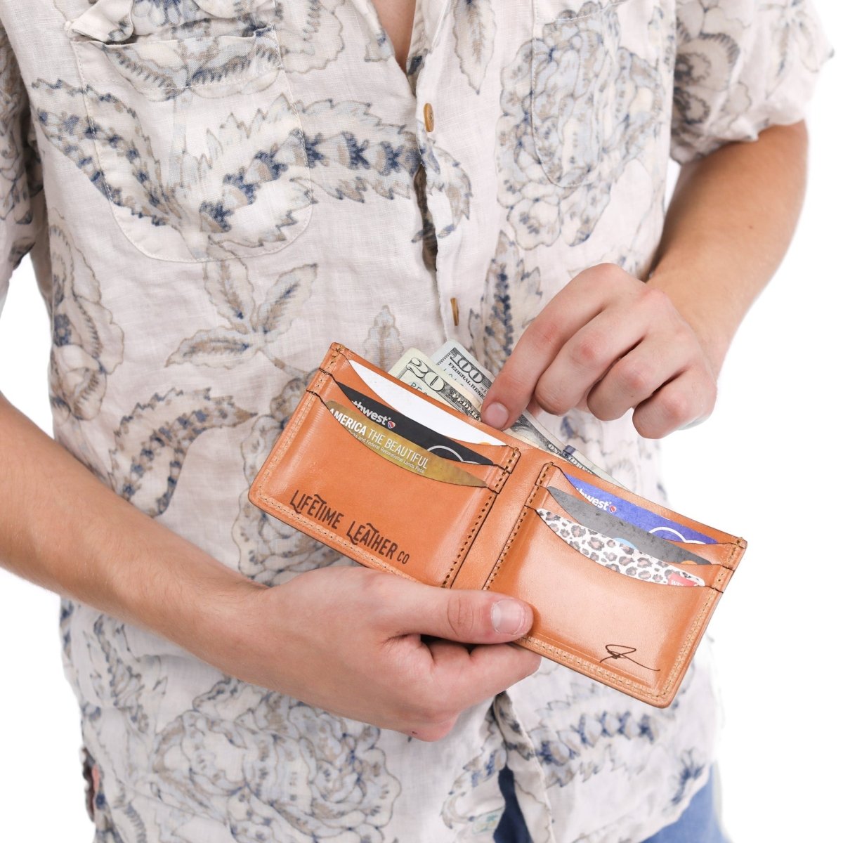 Unique Personalized Custom Leather Bifold Wallet Customized Wallet Gifts for Men by Groovy Guy