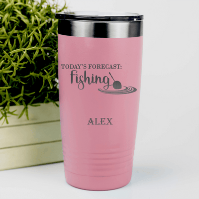 Salmon Fishing Tumbler With Fishing Forecast Design