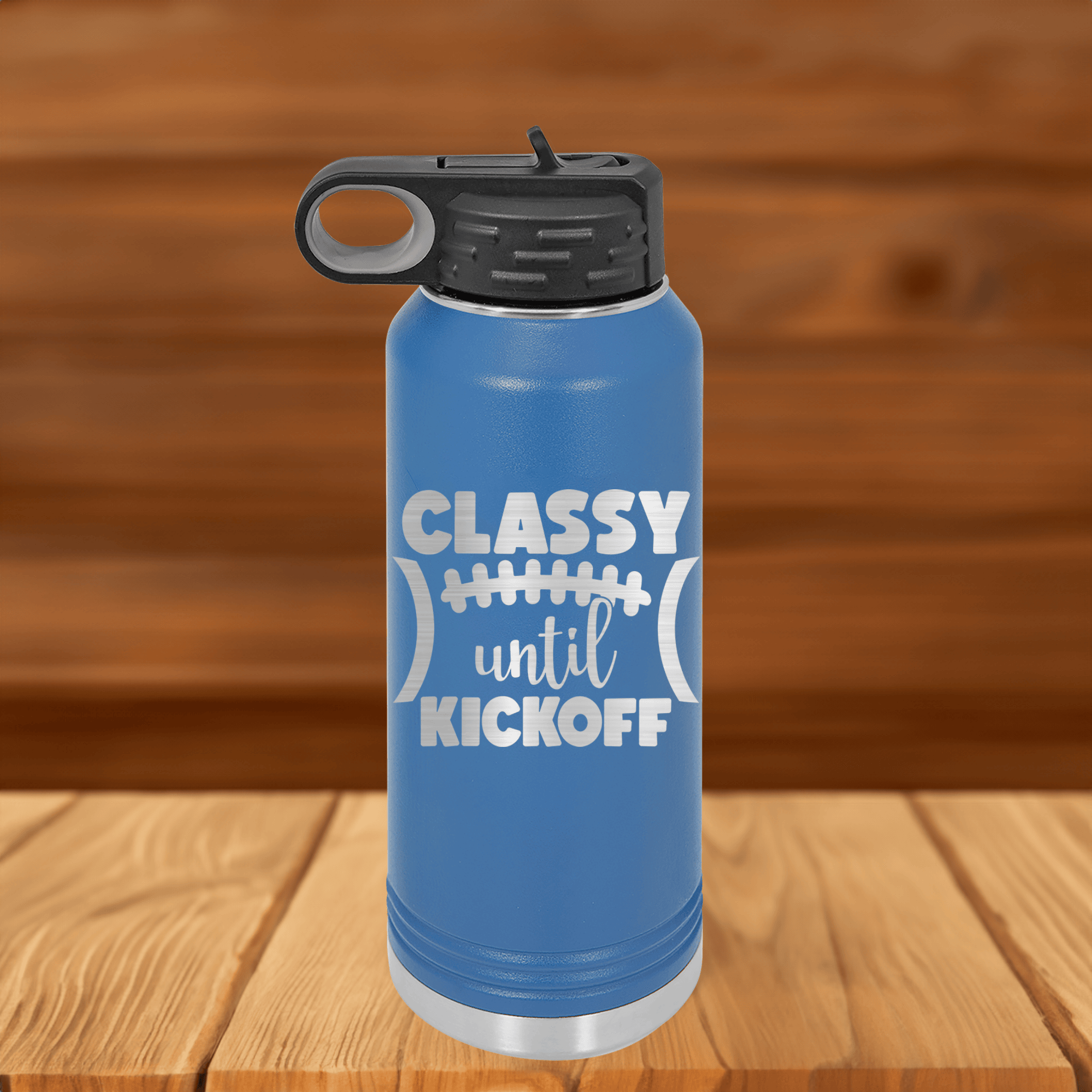 Class Meets Gridiron Passion 32 Oz Water Bottle