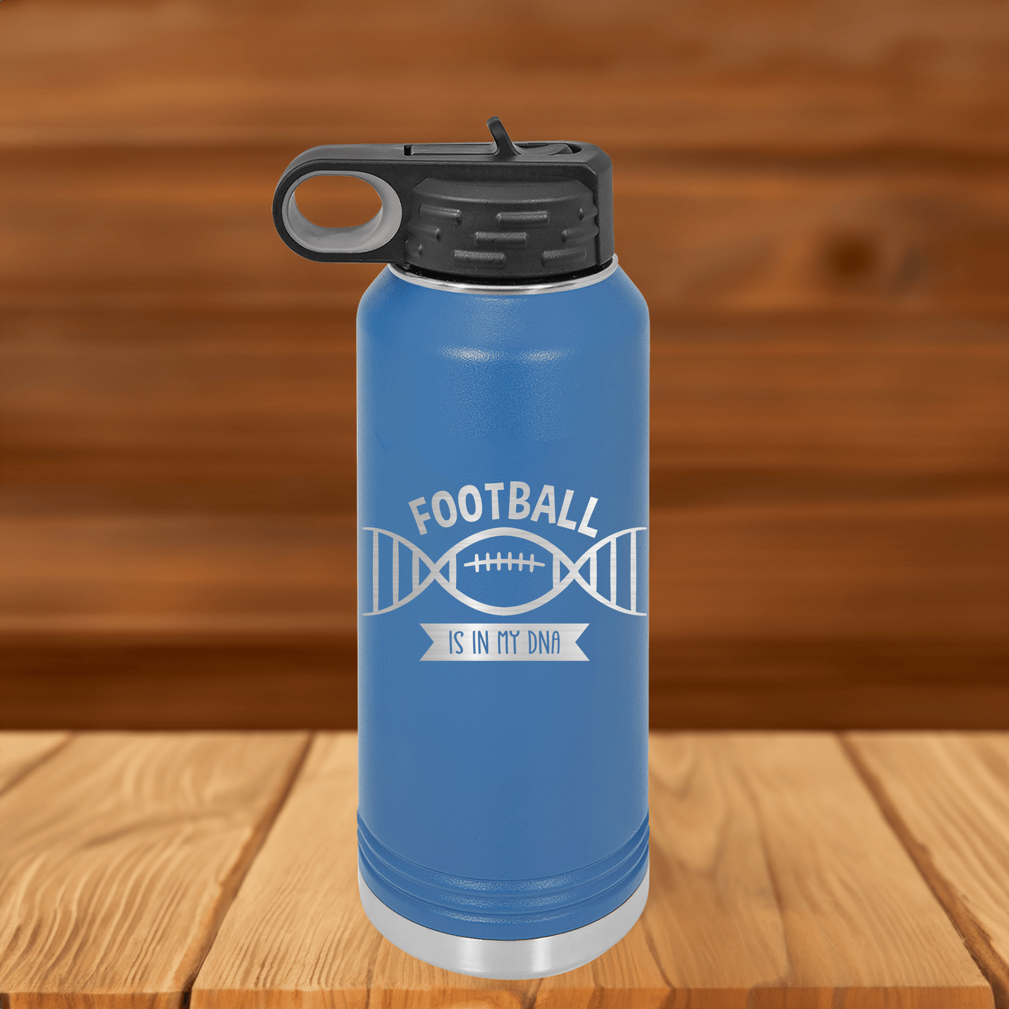 Football Roots Run Deep 32 Oz Water Bottle