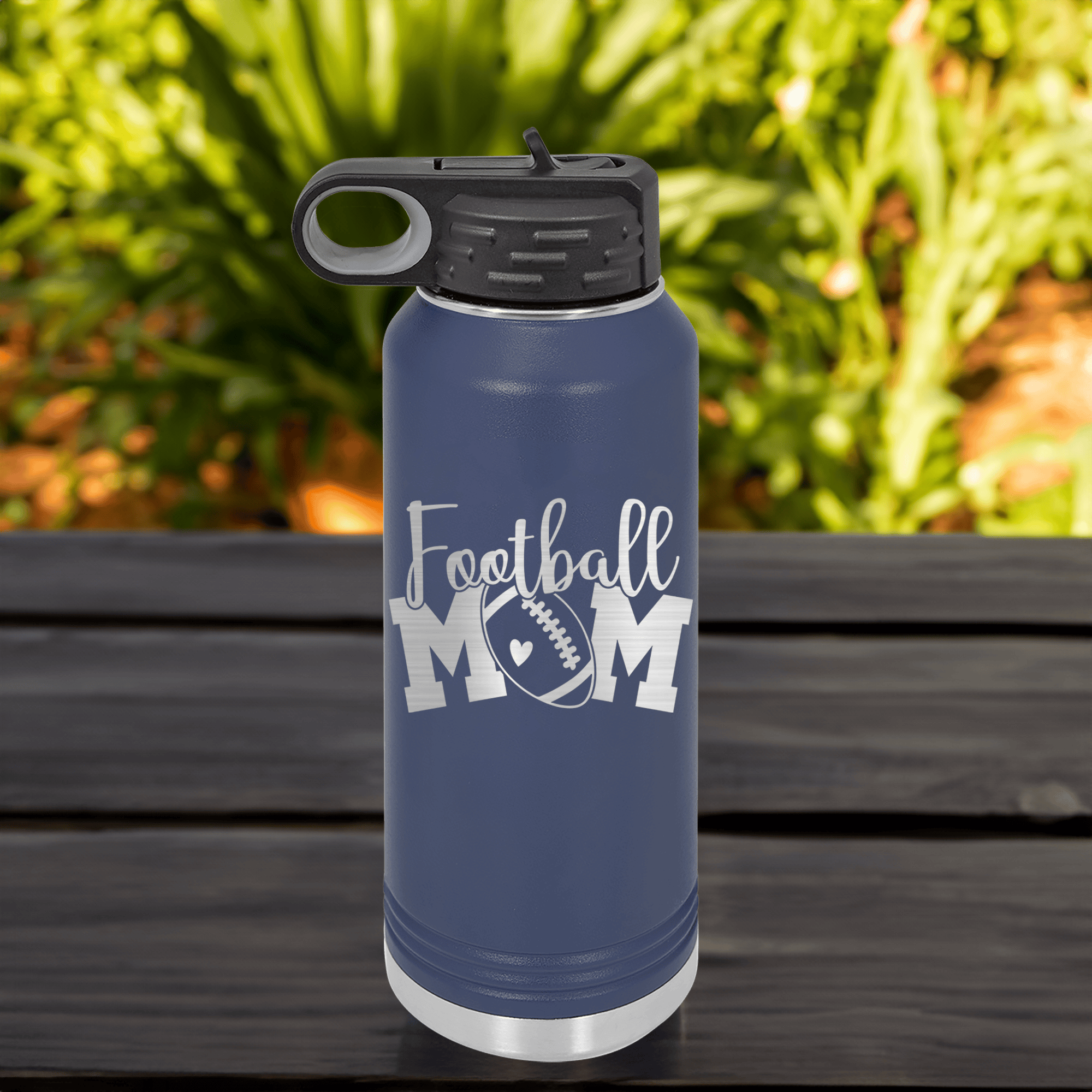 Funny The Quintessential Football Mom 32 Oz Water Bottle 