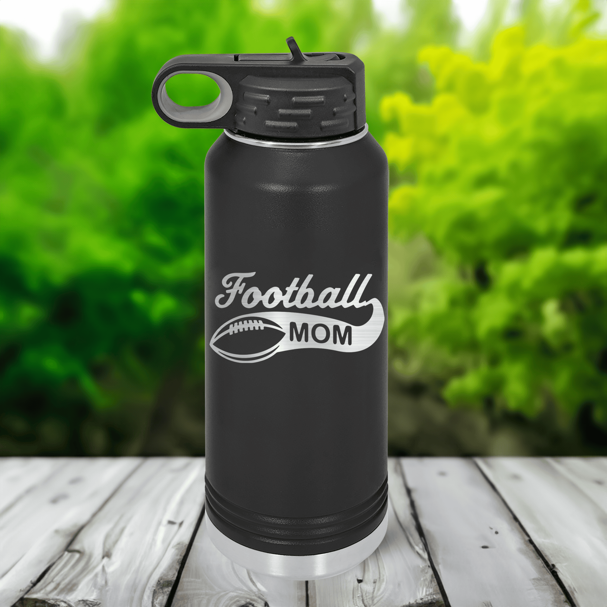 Funny Switching to Football Mom Mode 32 Oz Water Bottle 