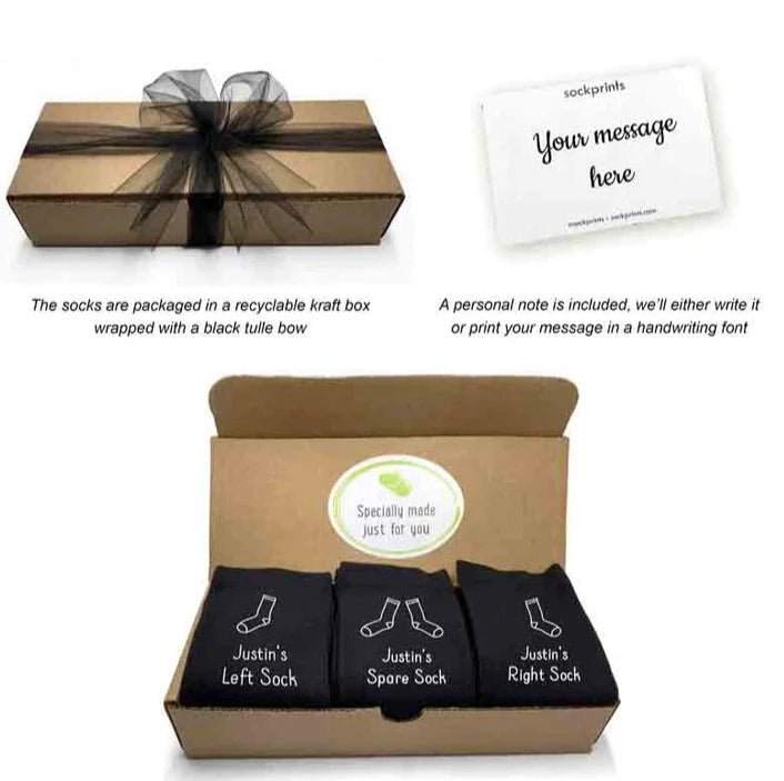 Unique Personalized OCD Socks Customized Socks Gifts for Men by Groovy Guy