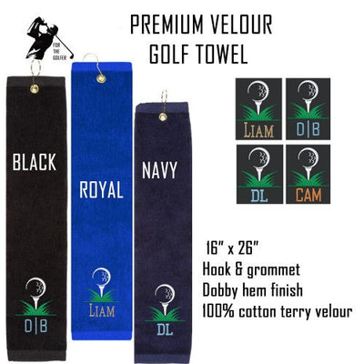 Golf Team Monogrammed Towel