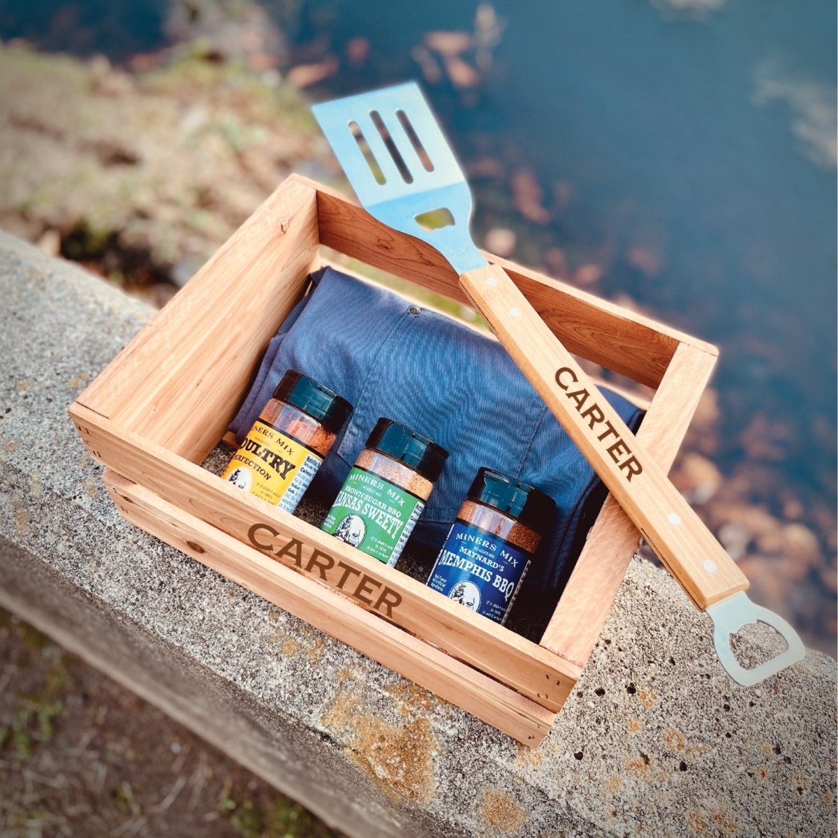 Unique Personalized Grill Master Custom Crate Customized Gifts for Men by Groovy Guy