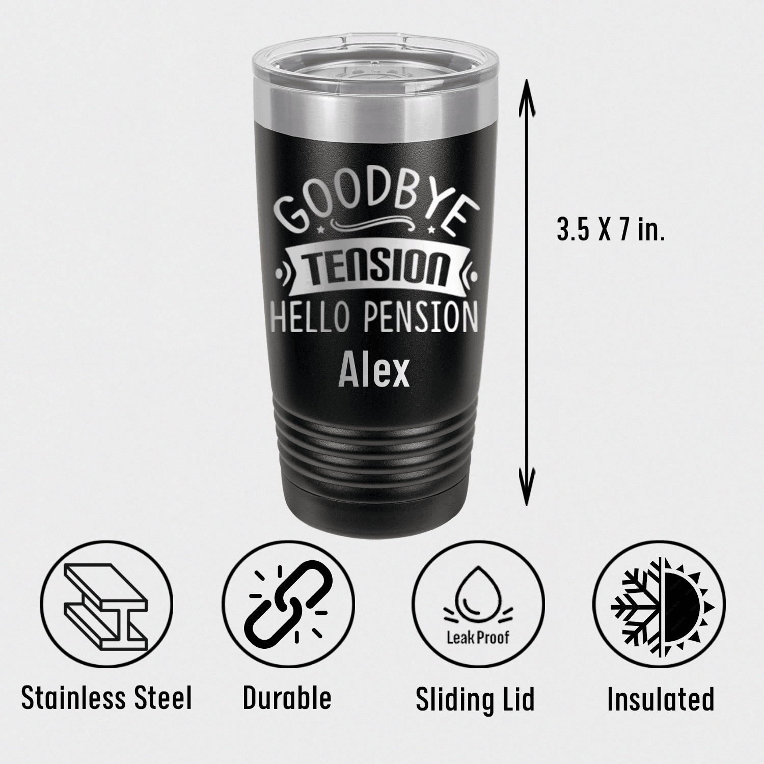 Unique Personalized Getting Paid To Relax Tumbler Customized Retirement Tumblers Gifts for Men by Groovy Guy