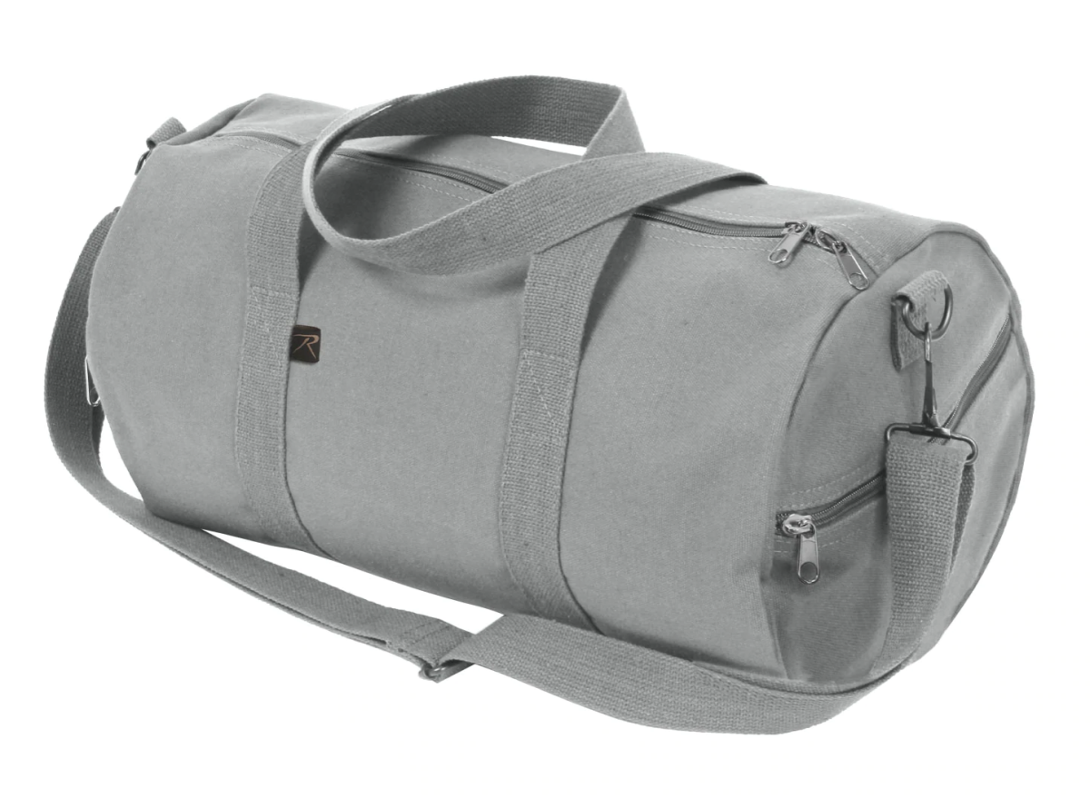 Unique Personalized 19" Heavy Canvas Military Duffel Customized Duffle Bag Gifts for Men by Groovy Guy