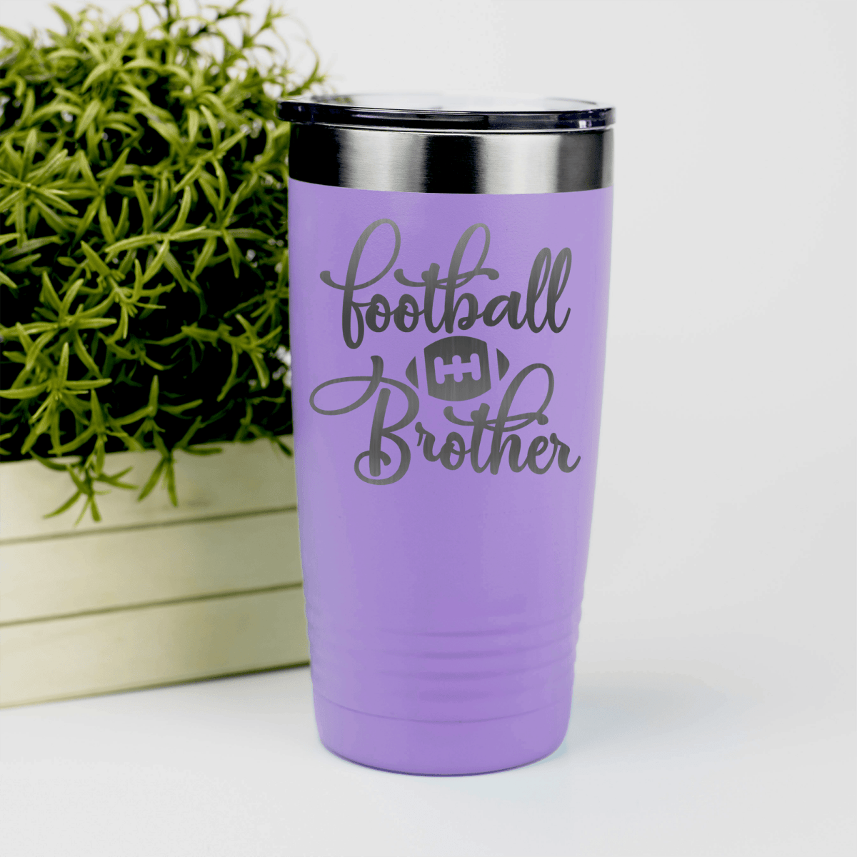 Light Purple football tumbler Gridiron Borther