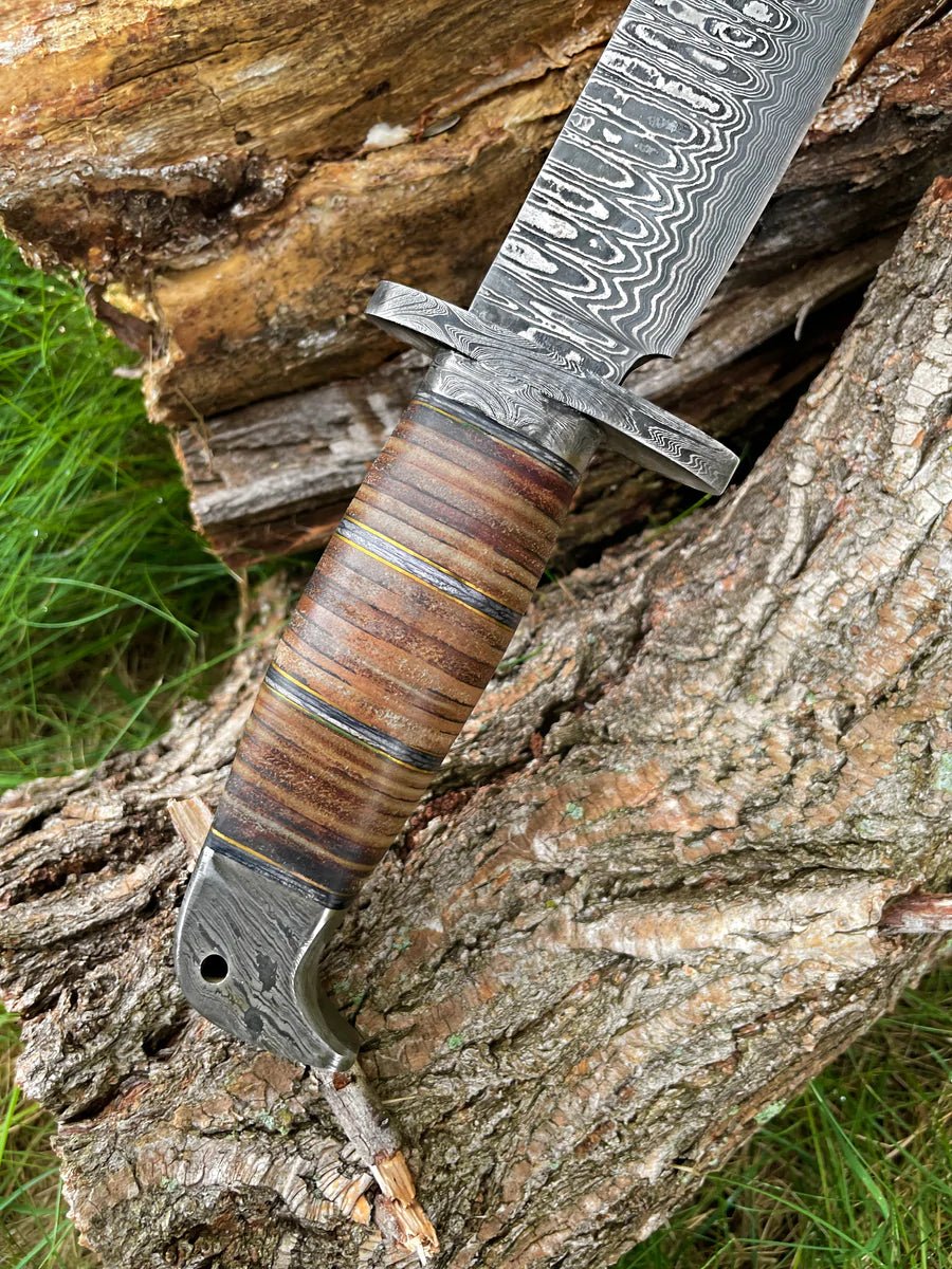 Unique Personalized Damascus Steel Saber Customized Damascus Knife Gifts for Men by Groovy Guy