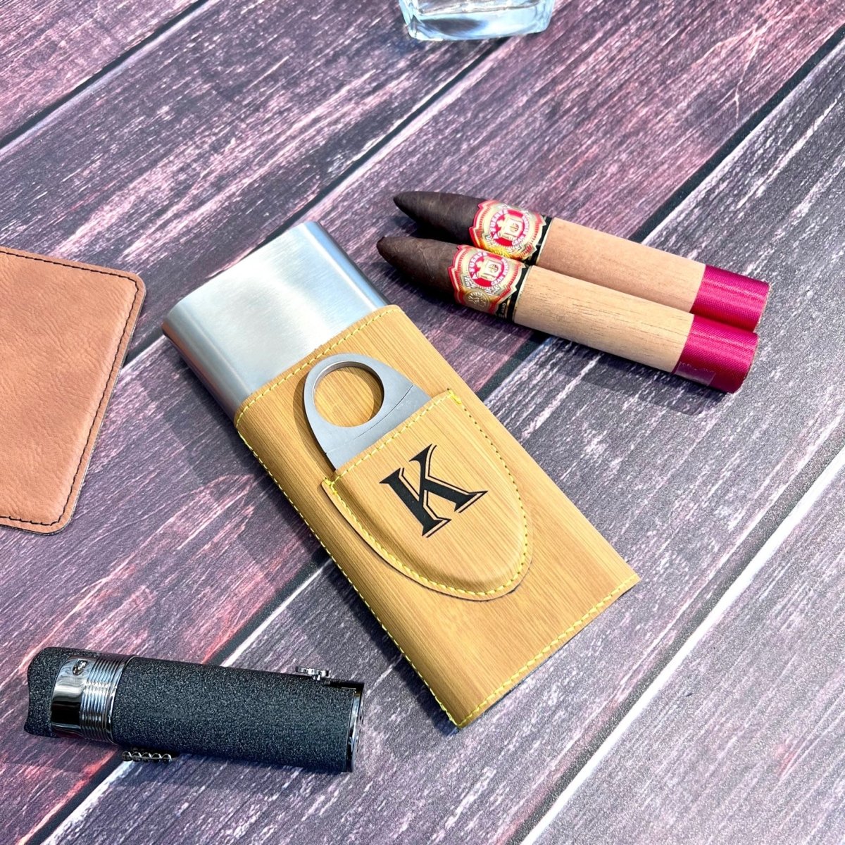 Unique Personalized Sinister Cigar Holder Customized Cigar Case Gifts for Men by Groovy Guy