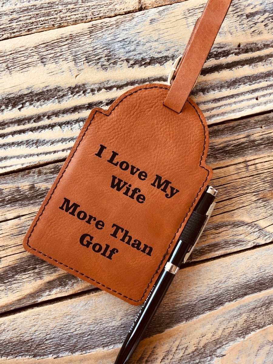 Unique Personalized Tee - Off Personalized Golf Bag Tag Customized Golf Gifts for Men by Groovy Guy