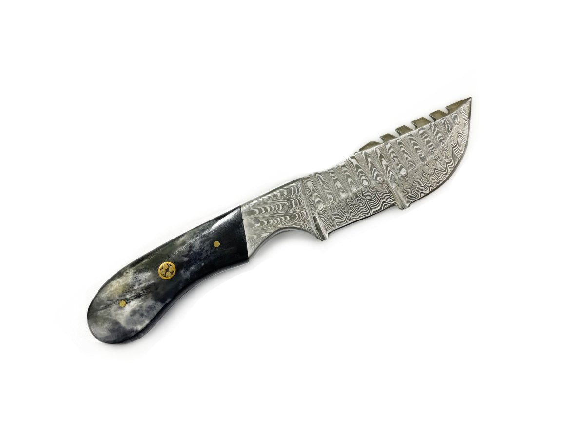 Unique Personalized Compact Tracker Customized Damascus Knife Gifts for Men by Groovy Guy
