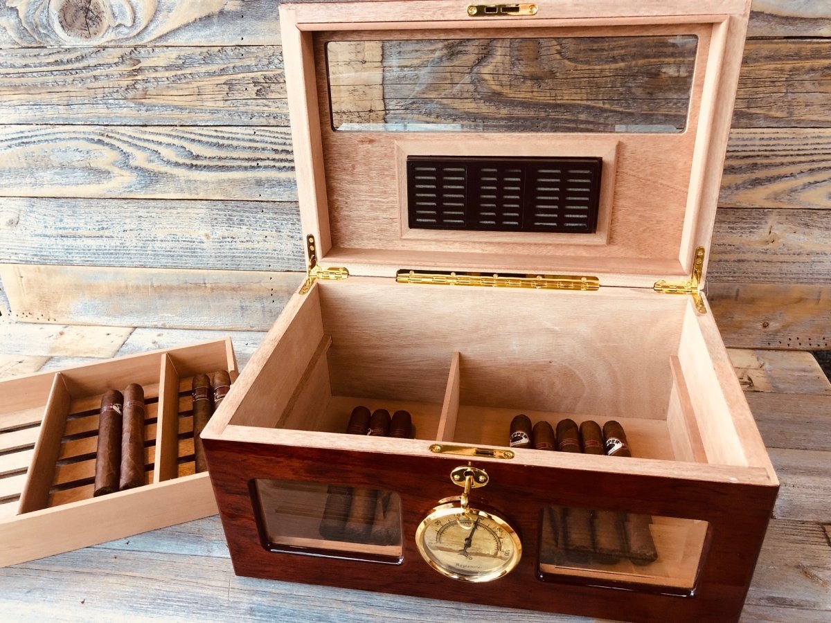 Unique Personalized Luxury Cigar Humidor Customized Humidor Gifts for Men by Groovy Guy