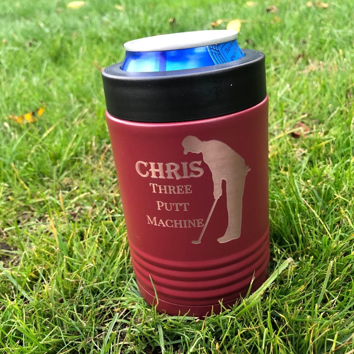 Unique Personalized Custom Logo Koozie Customized Golf Gifts for Men by Groovy Guy