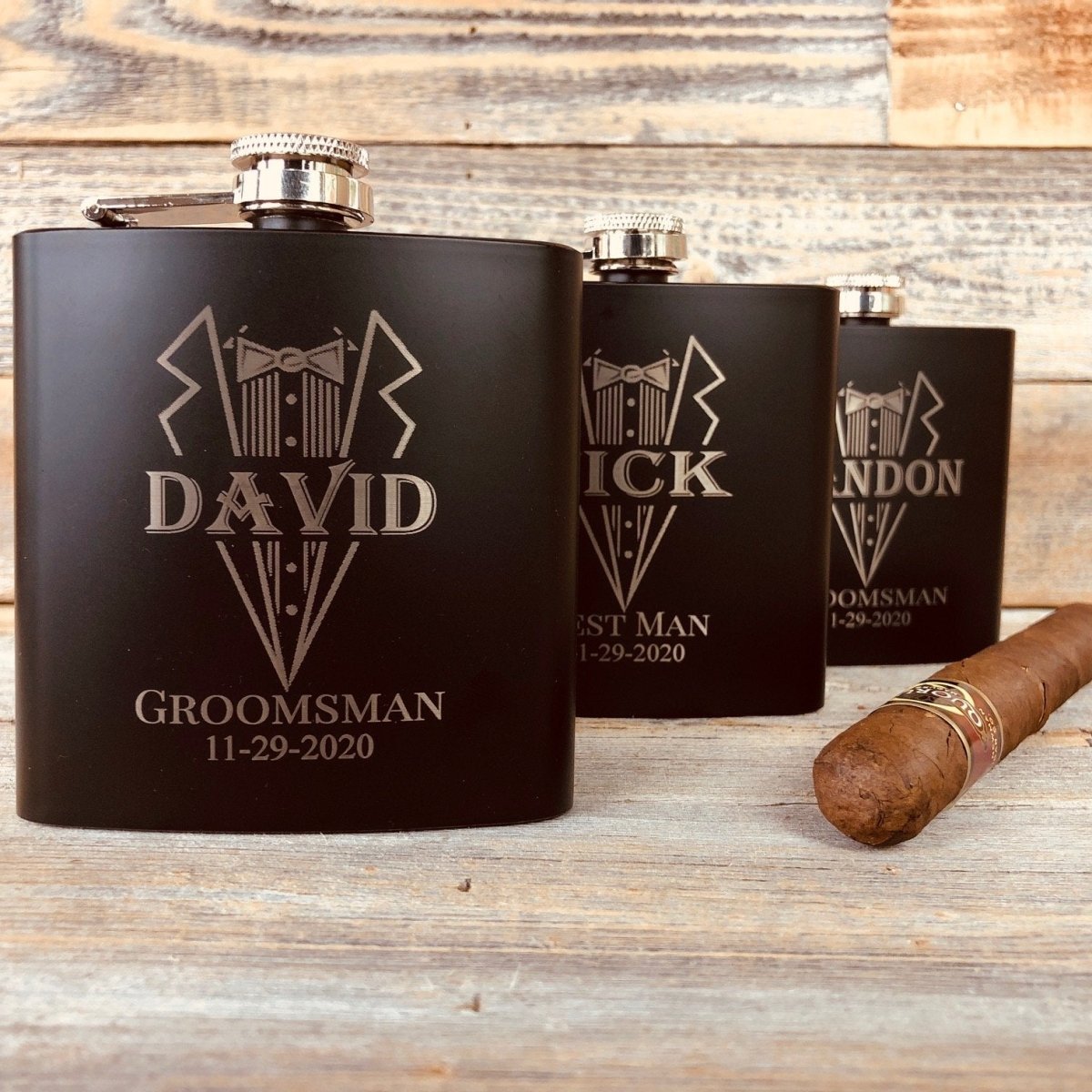 Custom Personalized Groomsmen Flasks