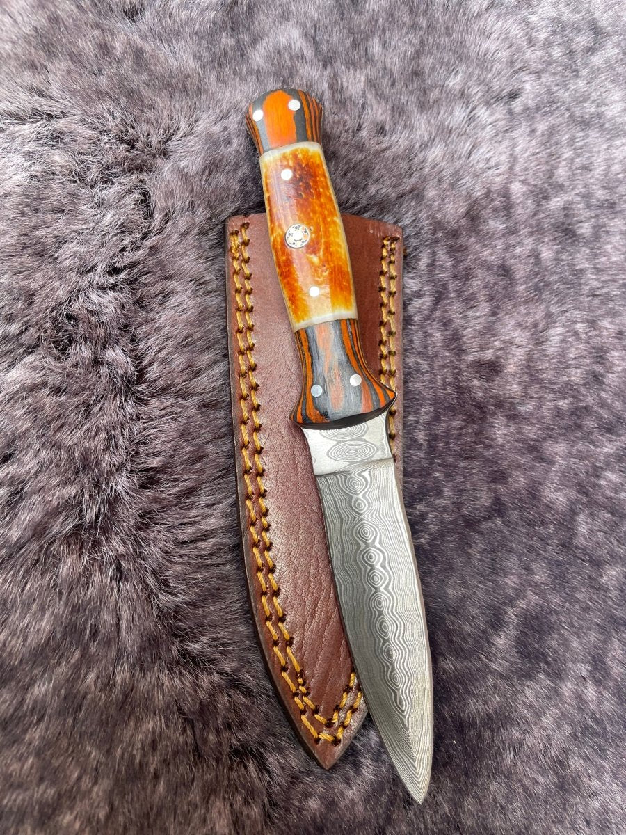 Unique Personalized Real Damascus Dagger Customized Damascus Knife Gifts for Men by Groovy Guy