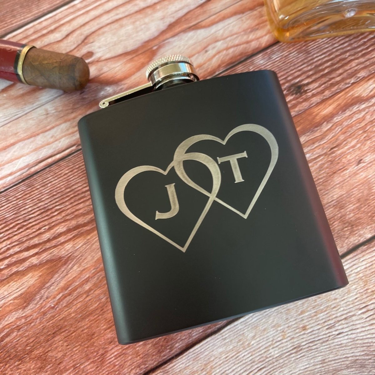 Unique Personalized Forever Flask Customized Valentines Gifts for Men by Groovy Guy