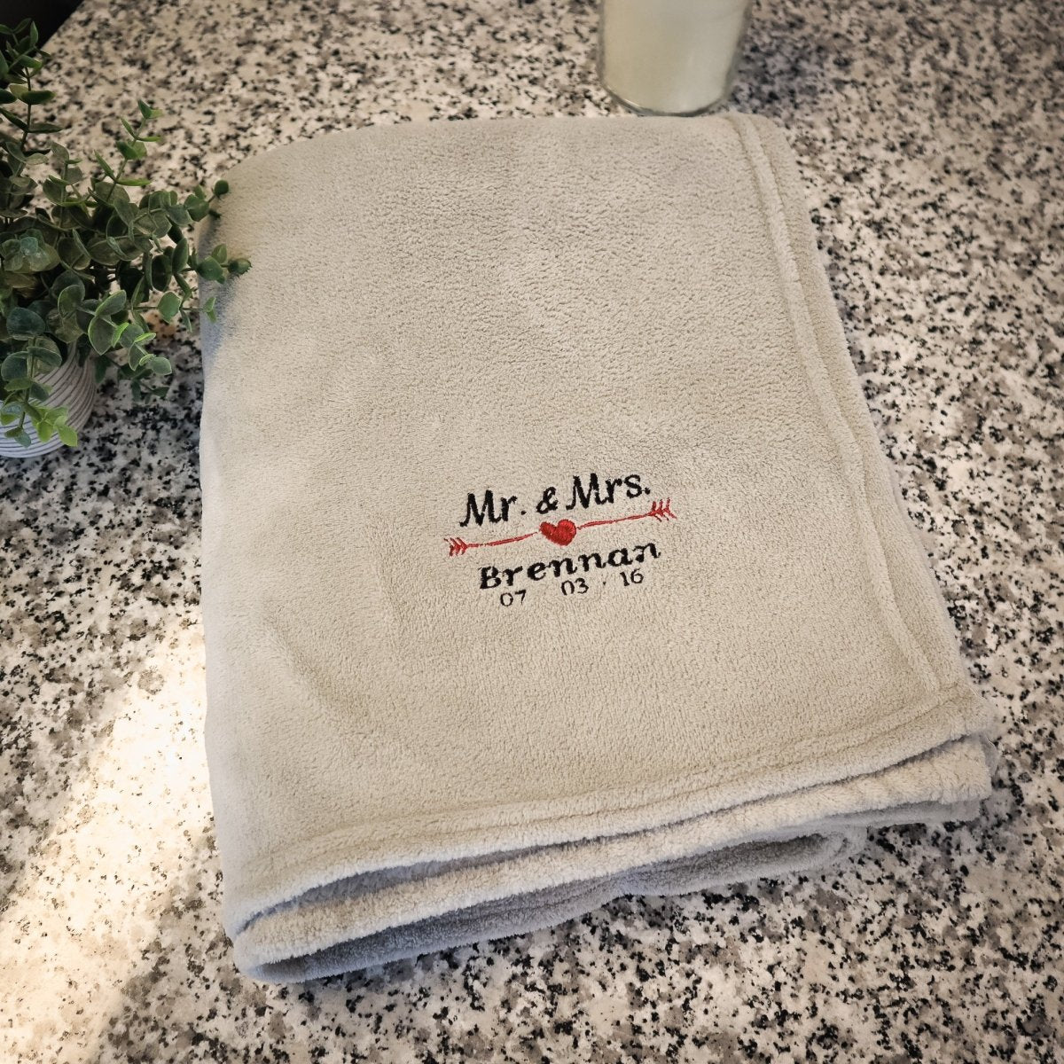 Unique Personalized Lovers Personalized Blanket Customized Anniversary Gifts for Men by Groovy Guy