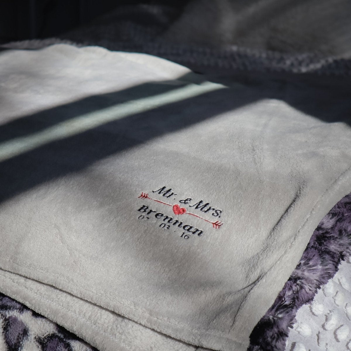 Unique Personalized Lovers Personalized Blanket Customized Anniversary Gifts for Men by Groovy Guy