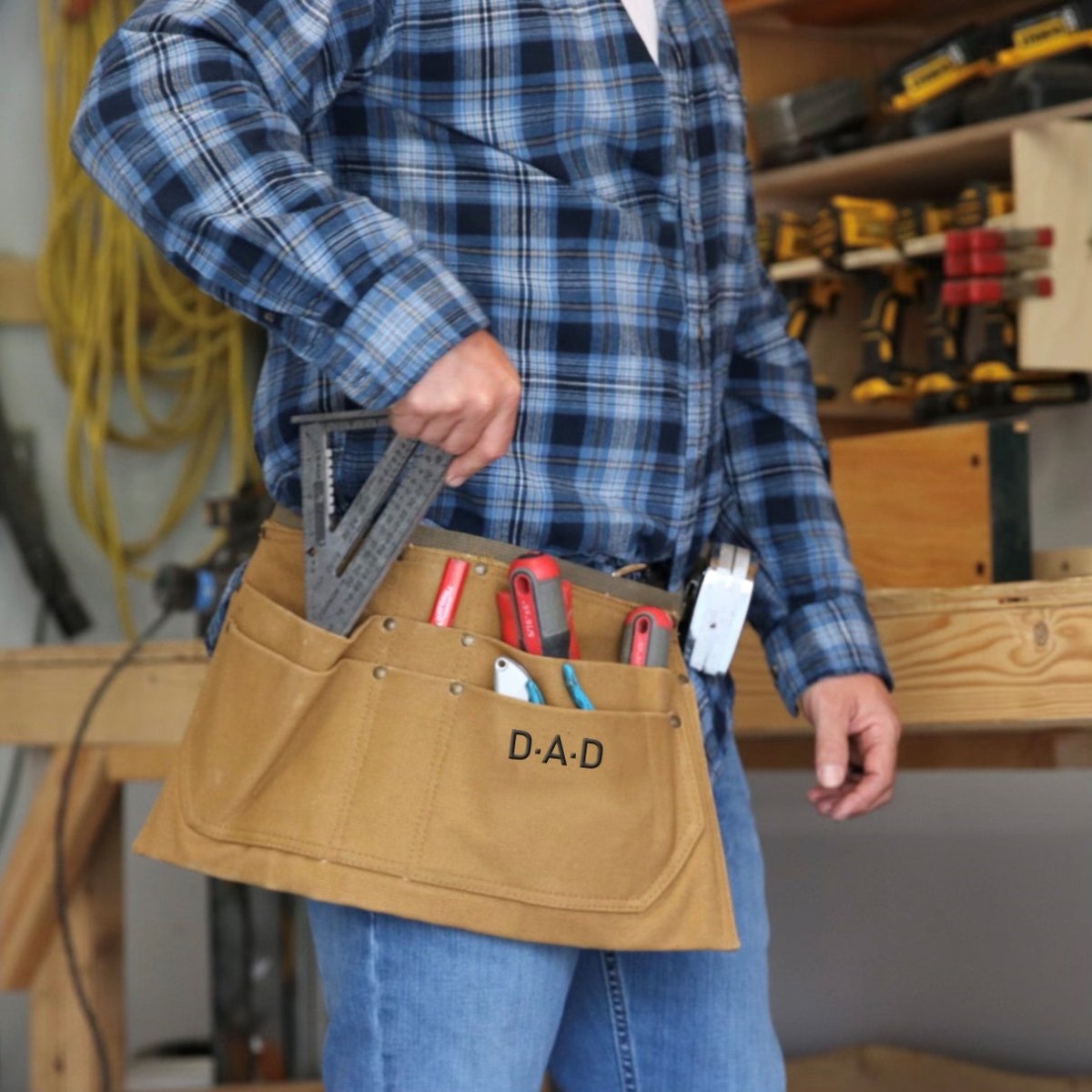 Unique Personalized Personalized Tool Belt Customized Dad Gifts for Men by Groovy Guy