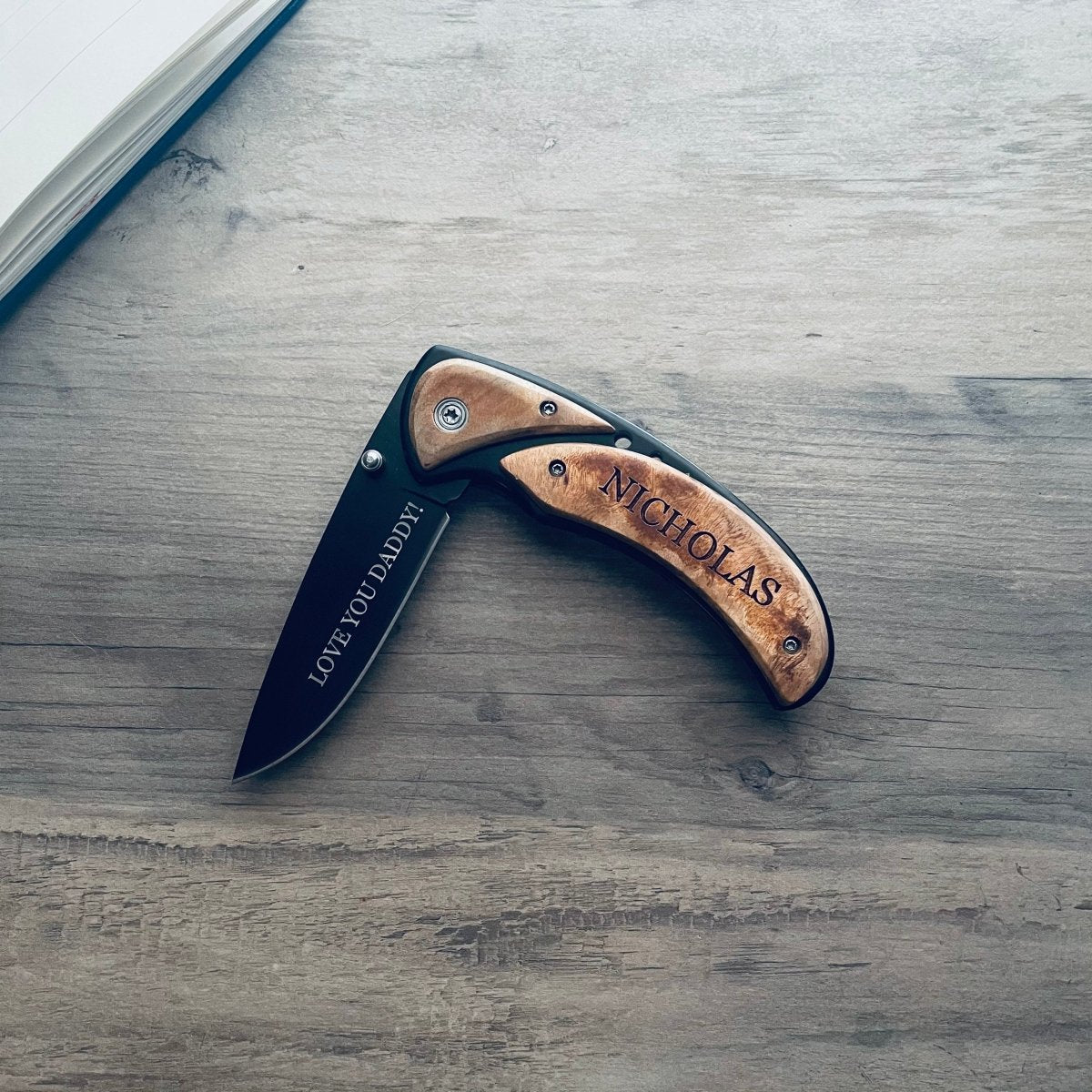 Unique Personalized Sentimental Custom Engraved Pocket Knife Customized Knife Gifts for Men by Groovy Guy
