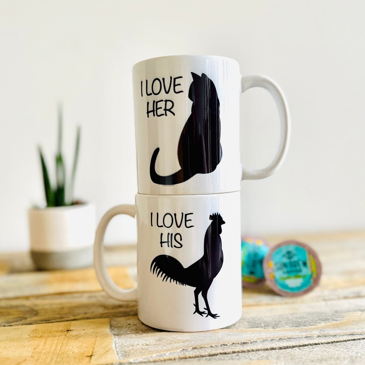 Unique Personalized Naughty Mug Set Customized Valentines Gifts for Men by Groovy Guy