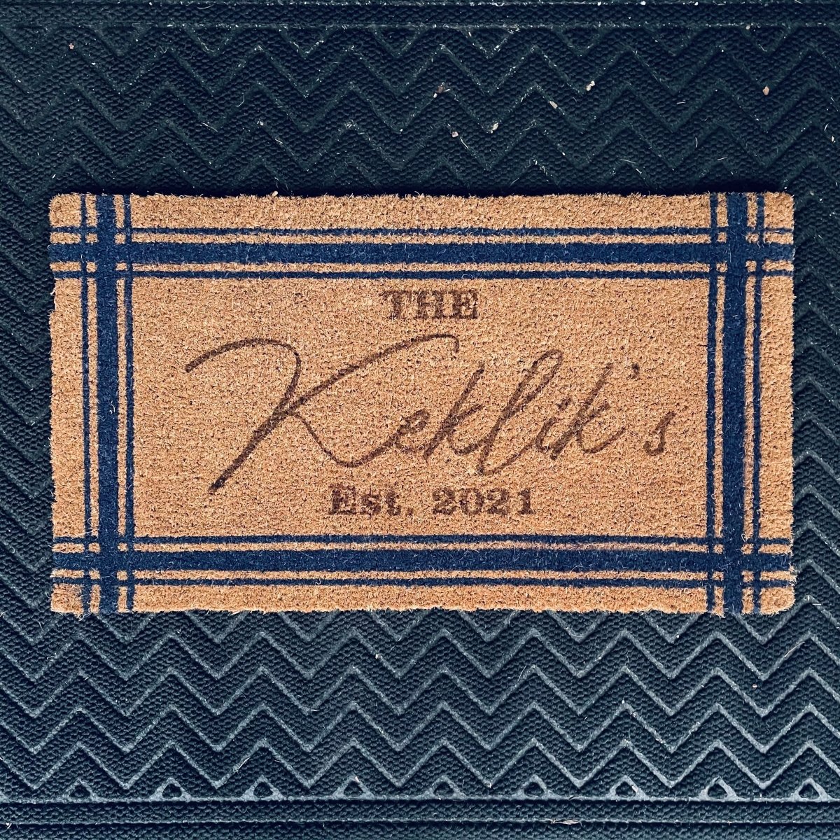 Unique Personalized Personalized Greetings Mat Customized Gifts for Men by Groovy Guy