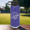 Purple Basketball Water Bottle With Lady Of The Court Design