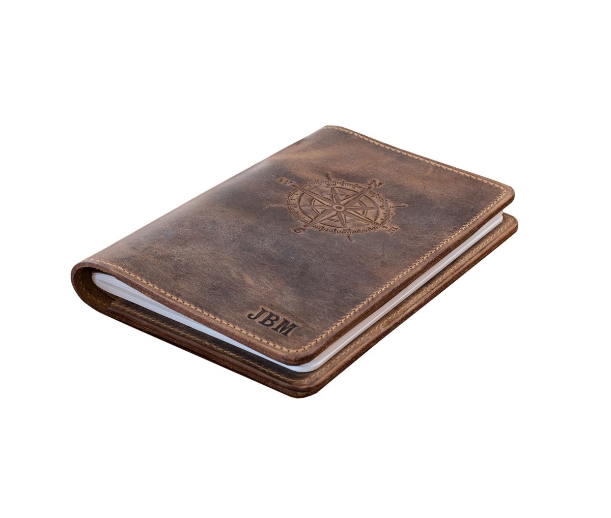 Unique Personalized Personalized Monogrammed Leather Journal Customized Leather Gifts for Men by Groovy Guy