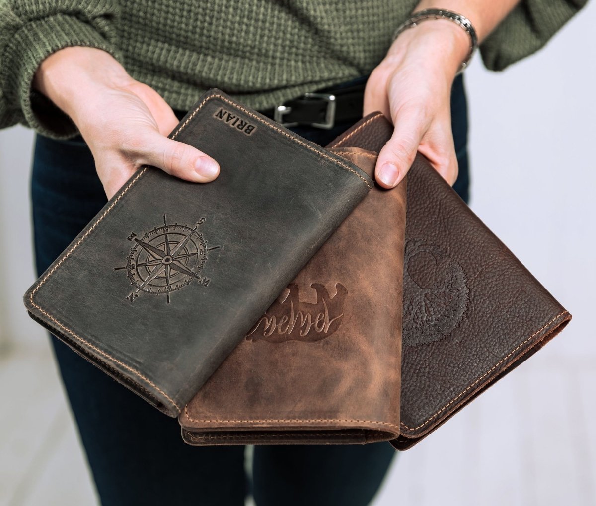 Personalized Leather Journal with Custom Monogram
