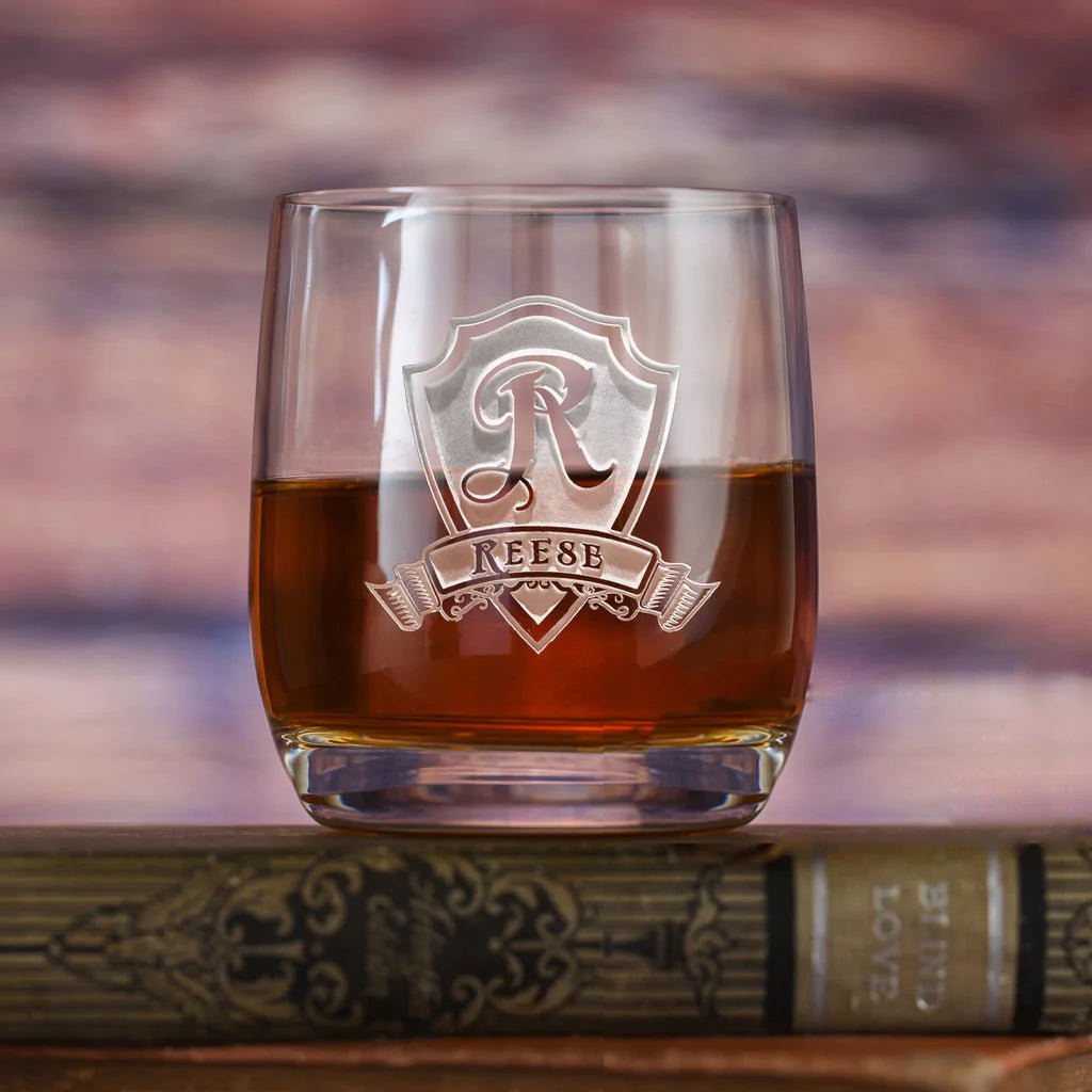 Unique Personalized Weinland Crystal Old Fashioned Glass Customized Drinkware Gifts for Men by Groovy Guy