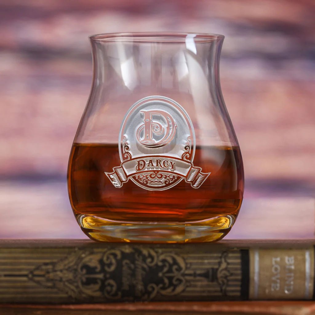 Unique Personalized Unique Personalized Whiskey Glass Customized Drinkware Gifts for Men by Groovy Guy