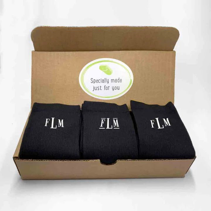 Unique Personalized Classic Monogrammed Socks Customized Socks Gifts for Men by Groovy Guy