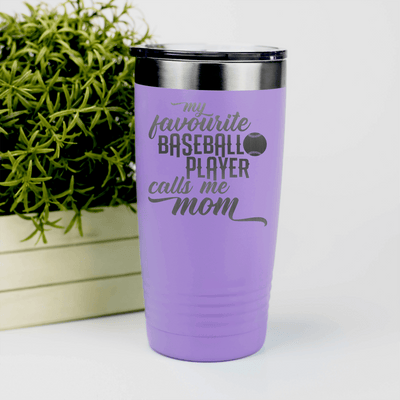 Light Purple baseball tumbler Moms MVP On The Diamond