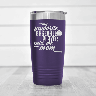 Purple baseball tumbler Moms MVP On The Diamond