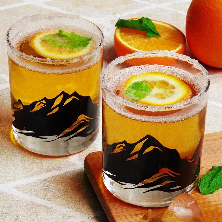 Unique Personalized Nature Whiskey Glasses Customized Whiskey Glass Gifts for Men by Groovy Guy