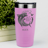 Pink Fishing Tumbler With My Side Gig Design