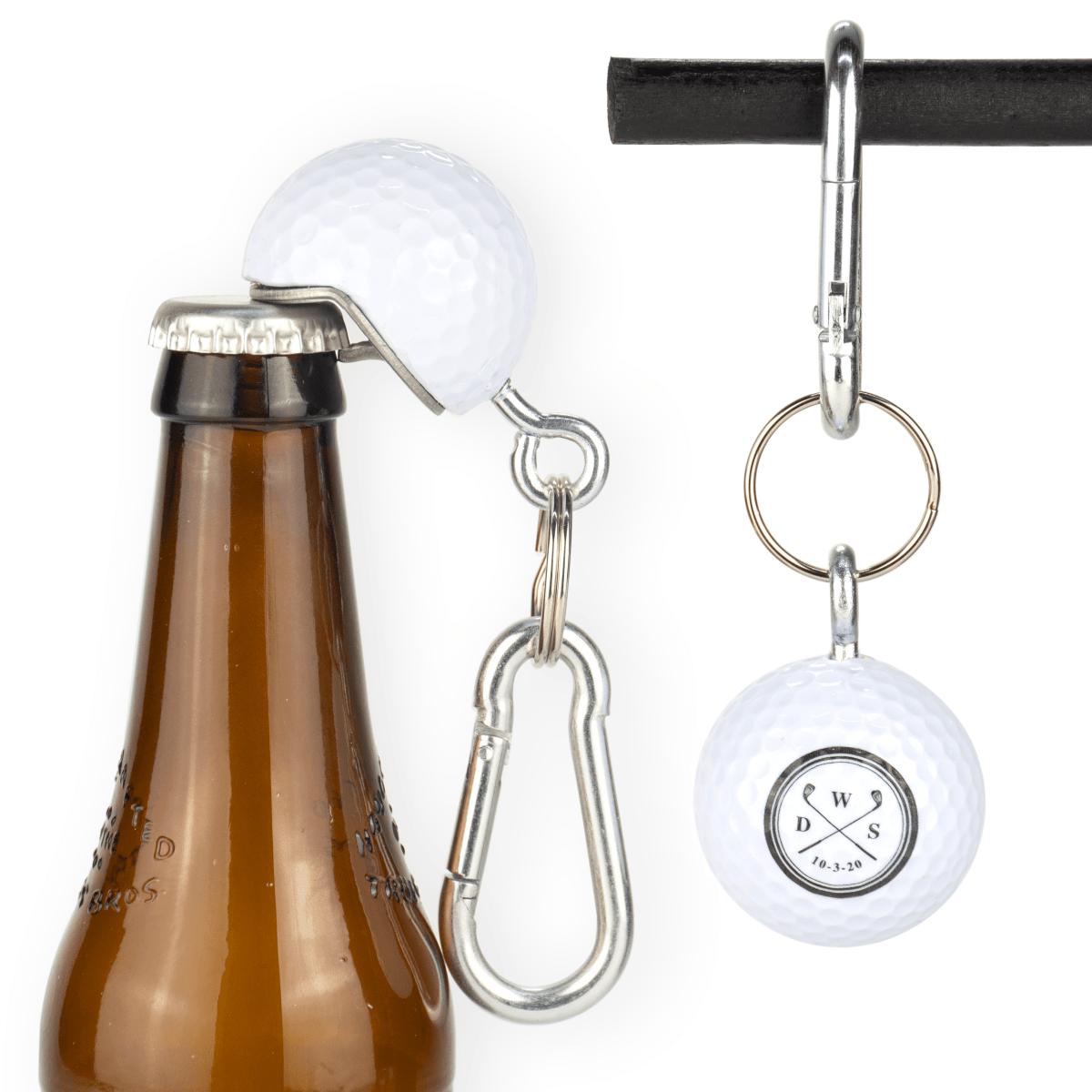 Unique Personalized Tee Pop Bottle Opener Customized Golf Gifts for Men by Groovy Guy