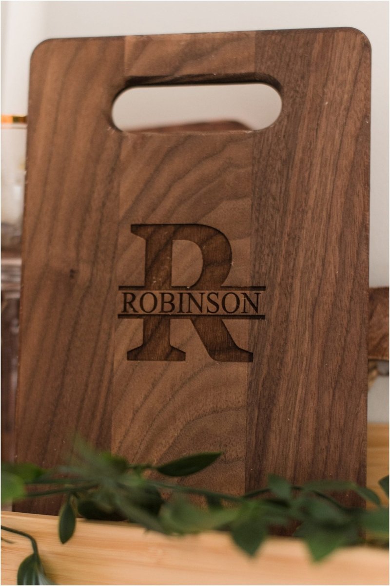 Unique Personalized Monogrammed Cutting Board Customized Cutting Board Gifts for Men by Groovy Guy