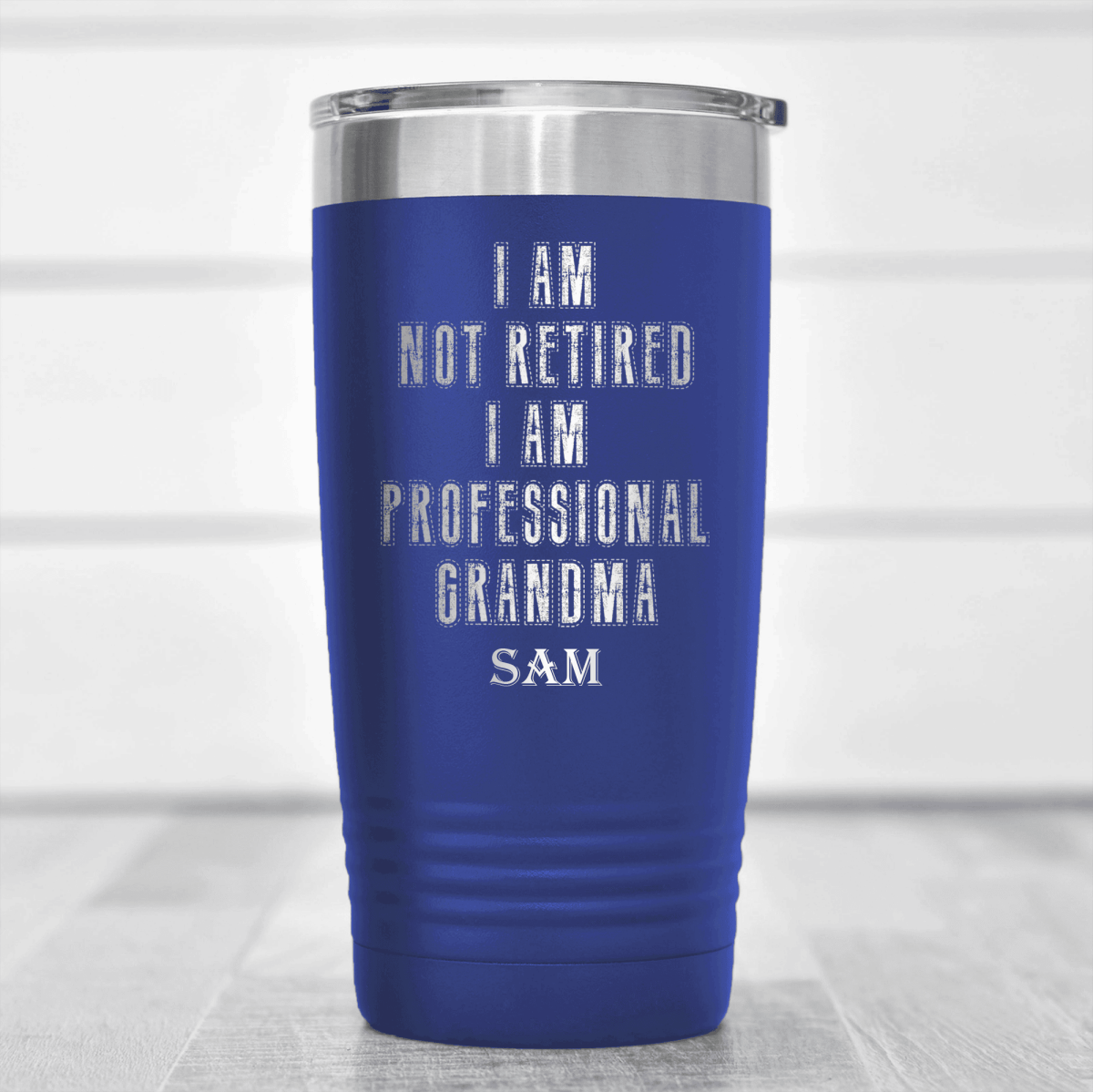 Blue Retirement Tumbler With Professional Grandpa For Life Design