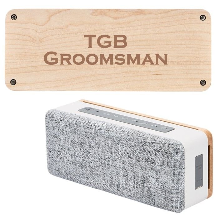 Unique Personalized Engraved Bluetooth Speaker Customized Electric Gifts for Men by Groovy Guy