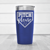 Blue baseball tumbler Sass From The Mound