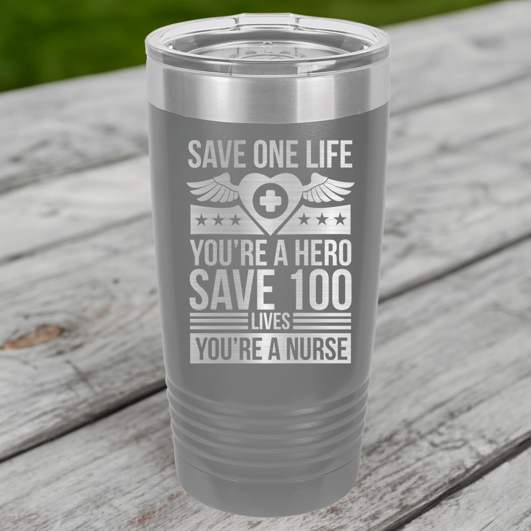 Funny Save 100 Lives Youre A Nurse Ringed Tumbler