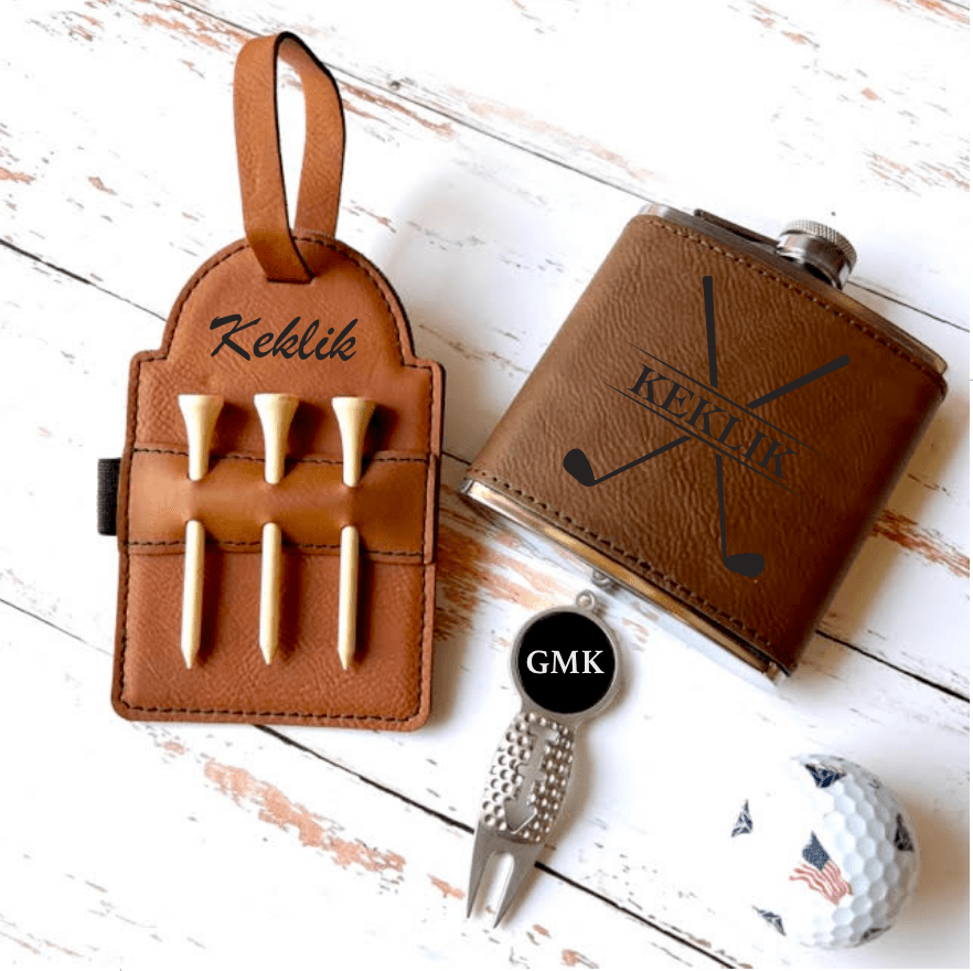 Unique Personalized On Course Essentials Set Customized Golf Gifts for Men by Groovy Guy