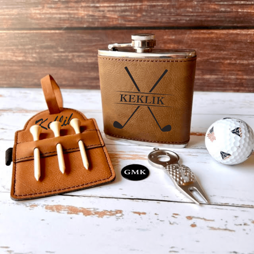 Unique Personalized On Course Essentials Set Customized Golf Gifts for Men by Groovy Guy