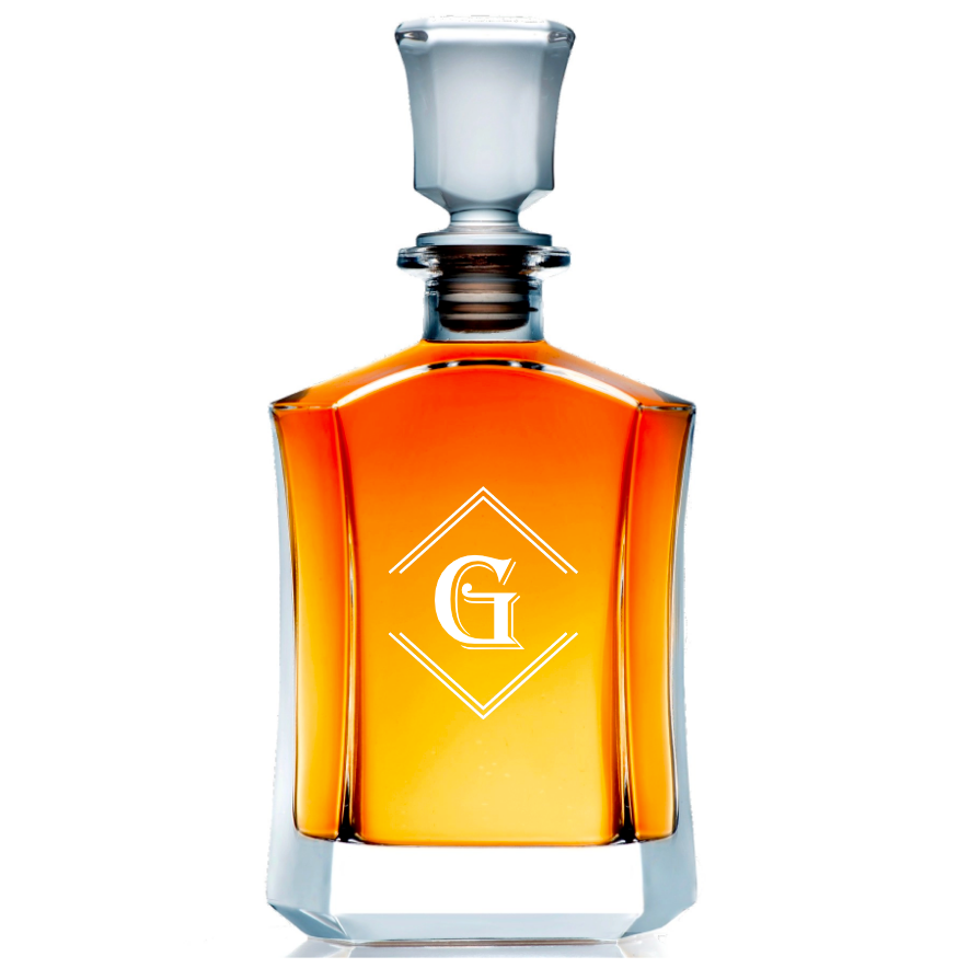 Personalized Initial Decanter